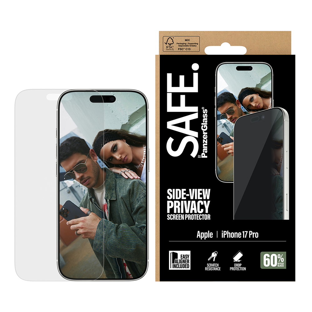 SAFE Privacy Glass for iPhone 17 Pro UWF w/Aligner