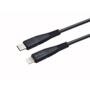 SilverLabel 1m USB-C to Lighting Cable Black -2