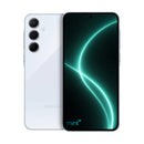 photo of Samsung Galaxy A55 5G blue with mint+ wallpaper
