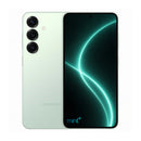 photo of Samsung Galaxy S25 green with mint+ wallpaper