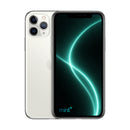 Photo of iPhone 11 Pro white with mint+ wallpaper