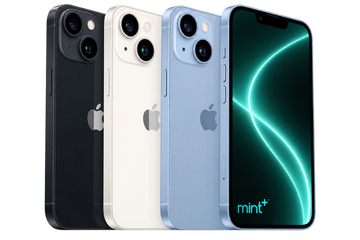 Photo of iPhone 14 colours with mint+ wallpaper